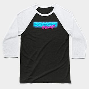 ZOMBIE SQUAD 80s Text Effects 6 Baseball T-Shirt